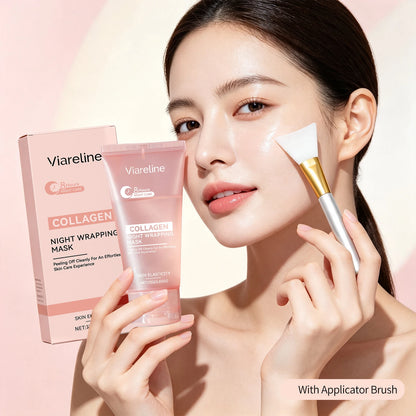 Collagen Night Wrapping Mask - Deep Firming & Moisturizing Peel-Off Face Treatment
