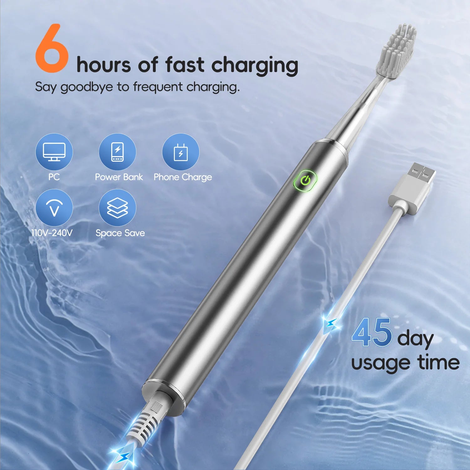 Electric Nasal Irrigator & Sonic Toothbrush Combo for Sinus Relief - 6