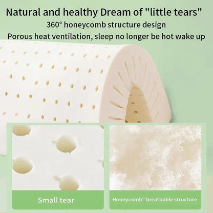 Natural Thai Latex Cervical Pillow - Ergonomic Support for Better Sleep