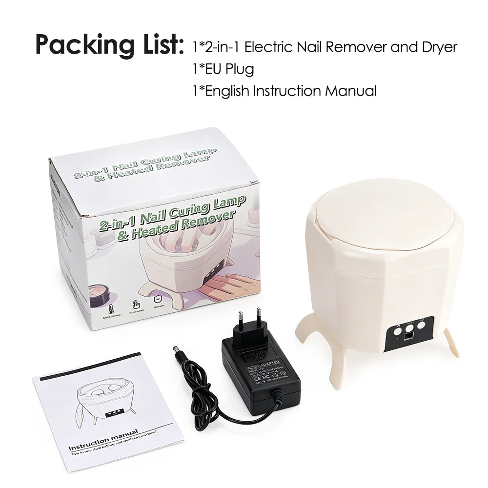 2-in-1 Electric Nail Gel Polish Remover and UV LED Curing Dryer Machine - 19