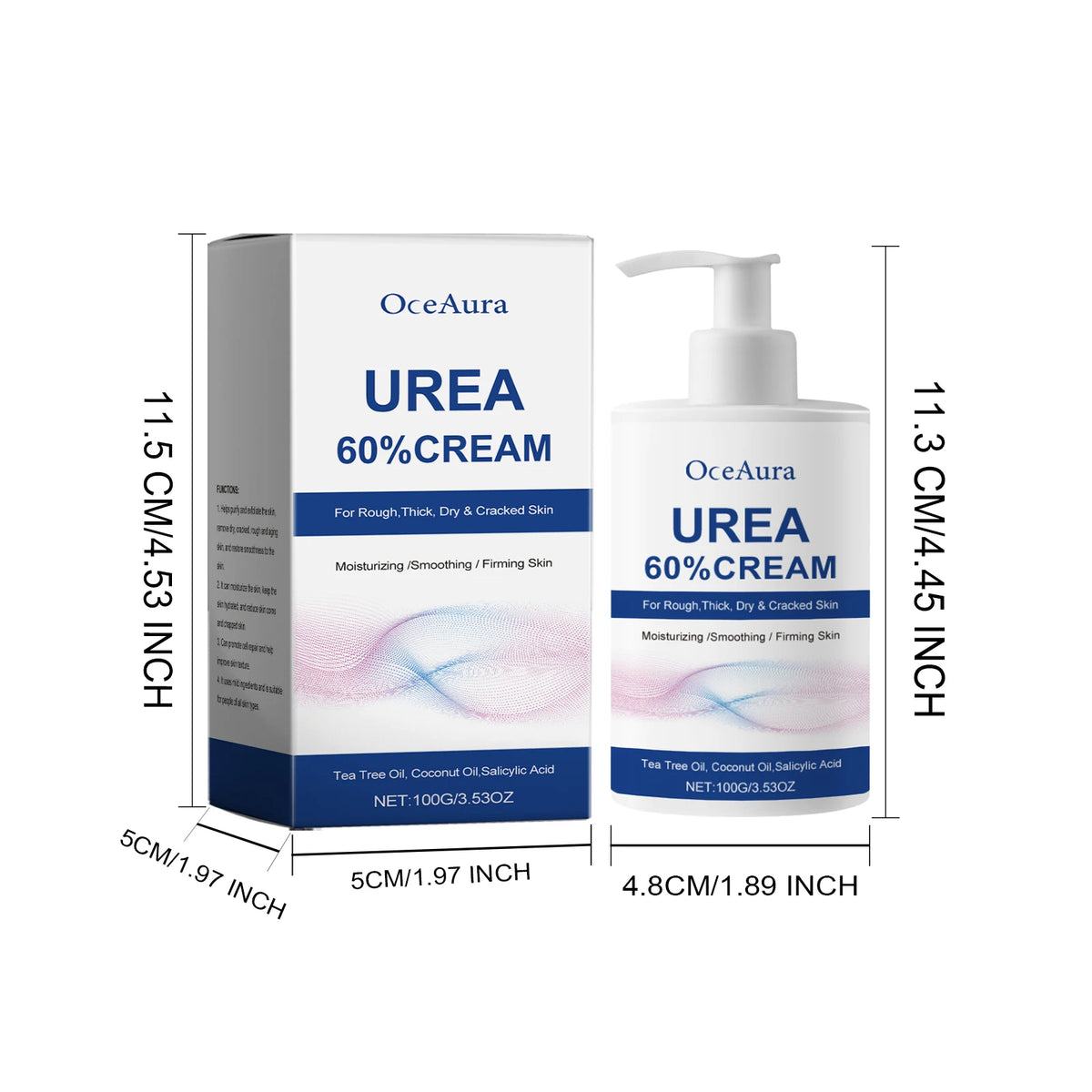 60% Urea Moisturizing Cream for Cracked Heels and Rough Skin Repair