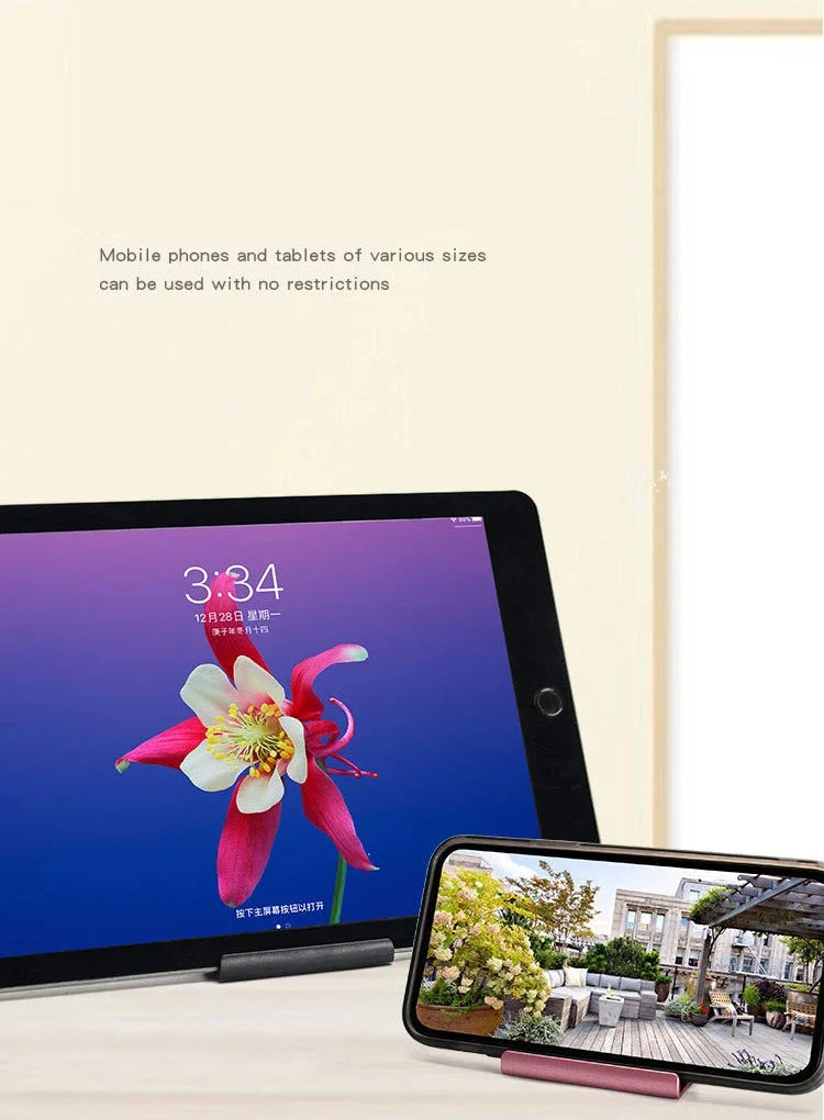 Adjustable Foldable Desktop Phone & Tablet Stand for iPhone, iPad & Samsung - 8