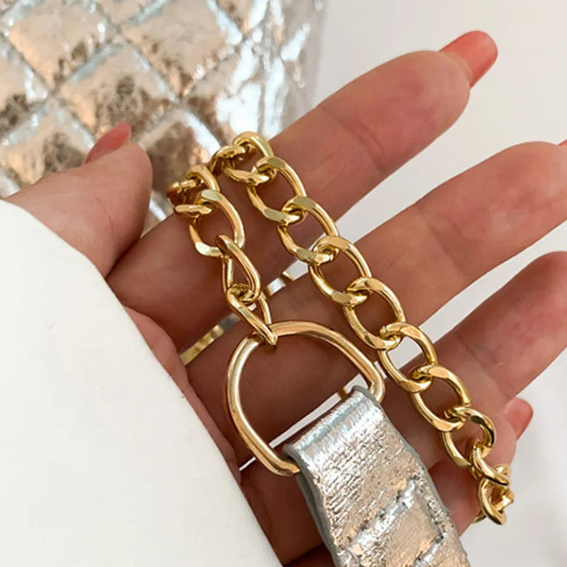 Luxury Sparkly Y2K Shoulder Bag