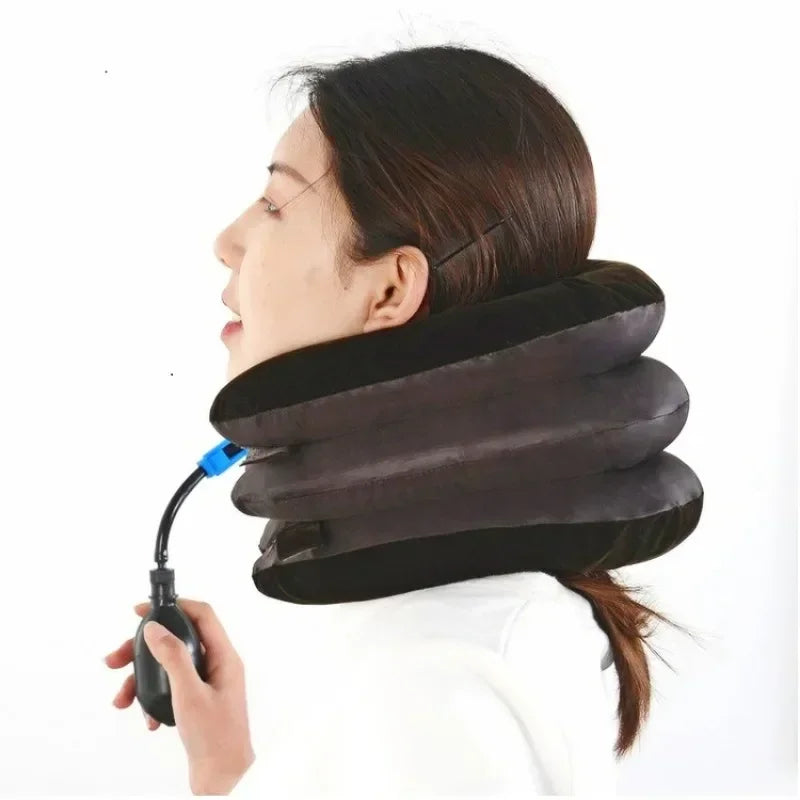 Inflatable Cervical Neck Traction Collar for Pain Relief - 7
