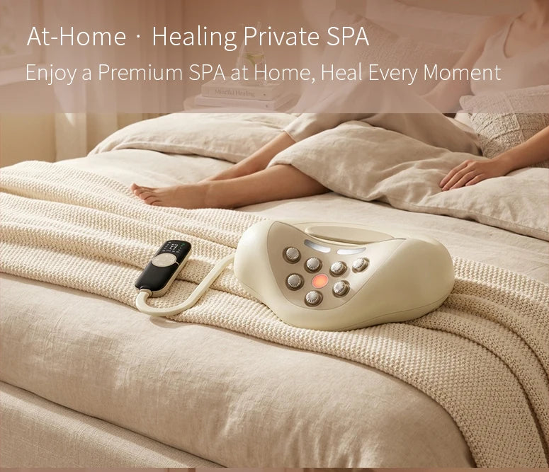 4-in-1 Electric Neck Massager Pillow with Air-Cushion Traction & Heat Therapy - 12