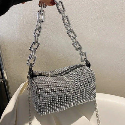 Luxury Rhinestone Bucket Bag