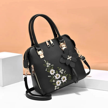 Luxury Embroidered Tassel Tote