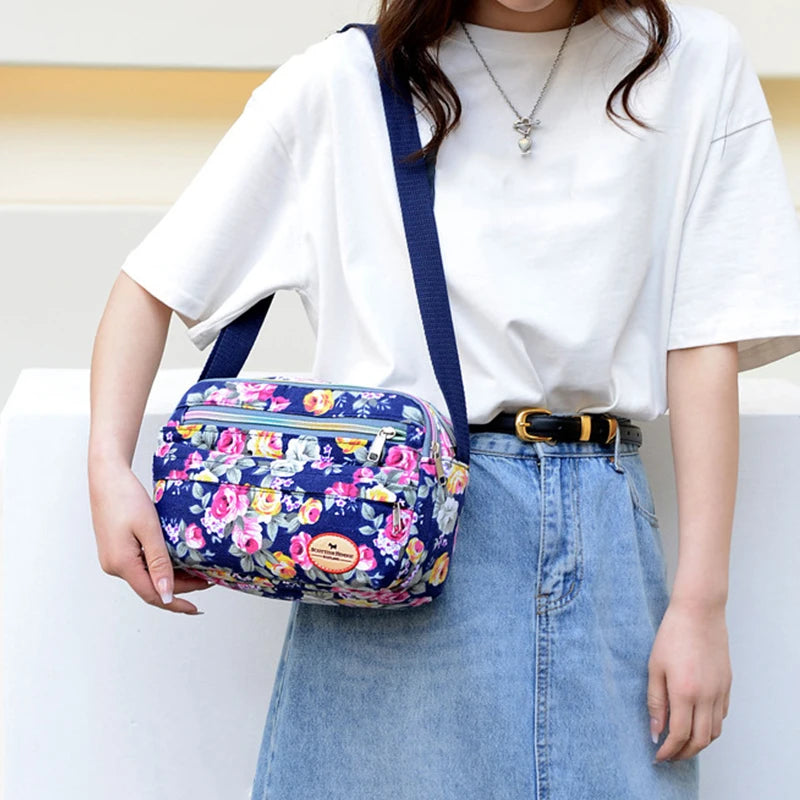 Luxury Vintage Floral Canvas Tote