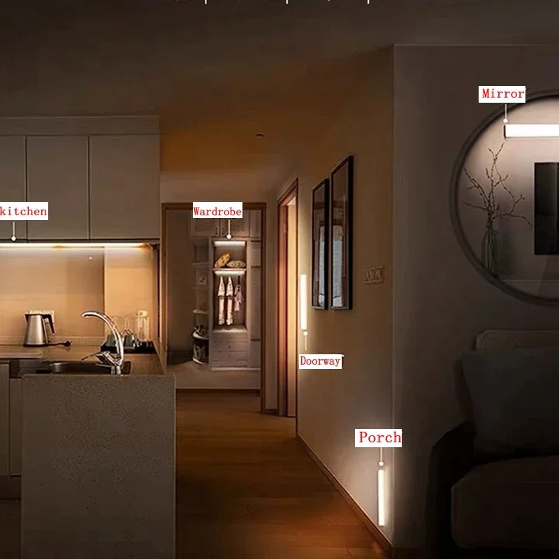 Rechargeable LED Motion Sensor Cabinet Light - Wireless Under Counter & Wardrobe Light