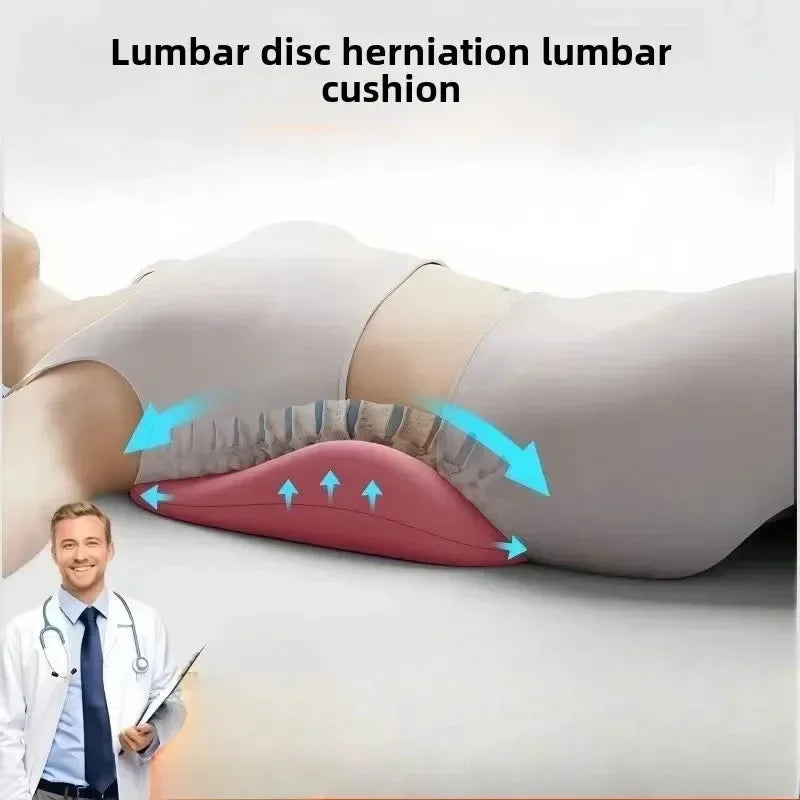 Ergonomic Memory Foam Lumbar Support Pillow for Sleep & Back Pain - 13