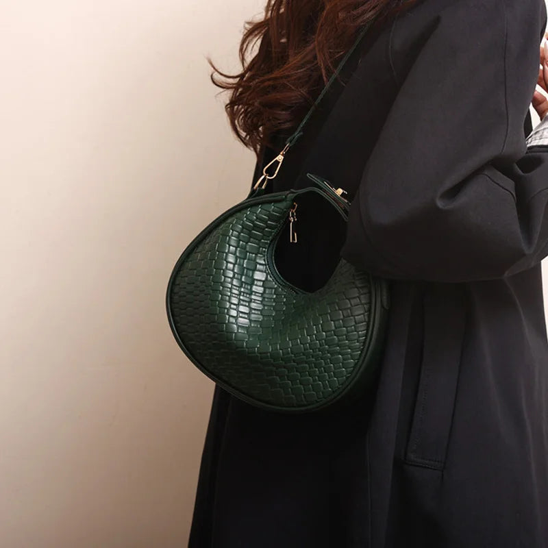 Luxury Half Moon Shoulder Bag