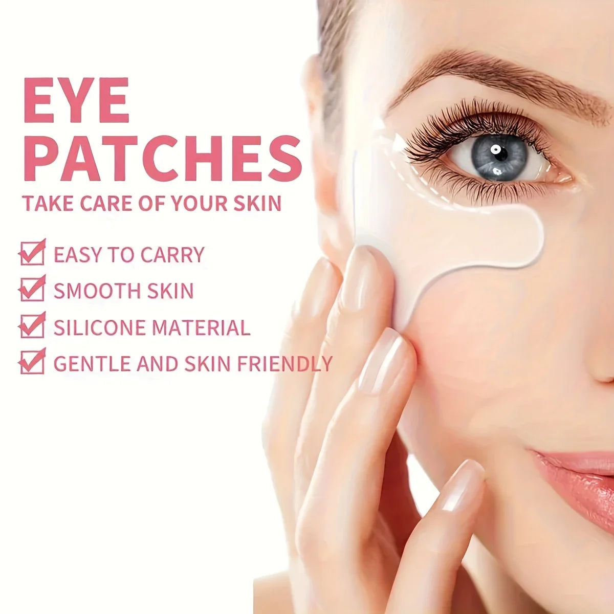Silicone T-Shaped Eye Patches for Wrinkle Reduction & Anti-Aging Skincare