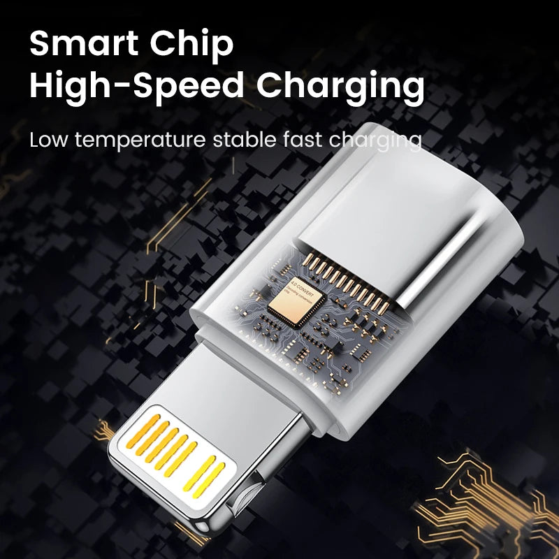 USB-C Male to Lightning Female Fast Charging Adapter Converter - 5