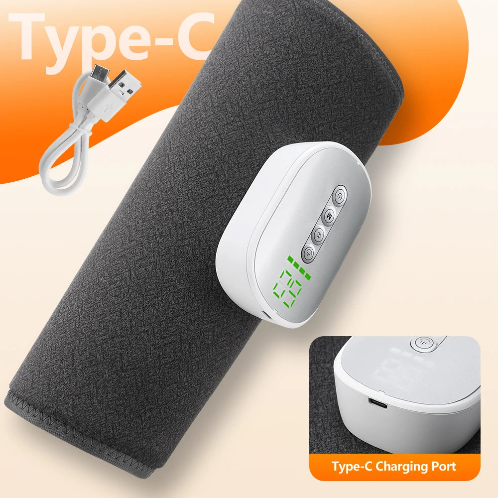 Cordless Air Compression Leg Massager with Heat for Calf Pain Relief - 14