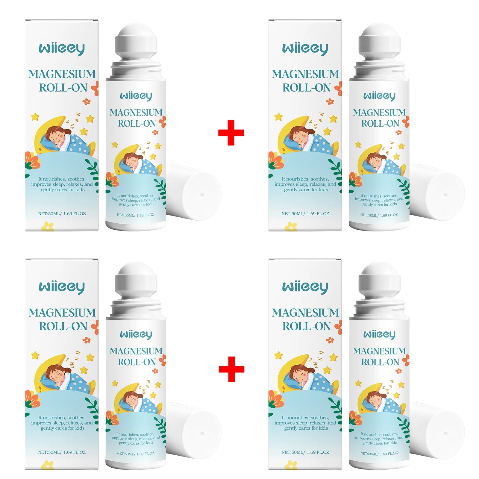 Natural Magnesium Roll-On for Kids Sleep & Relaxation Support - 16