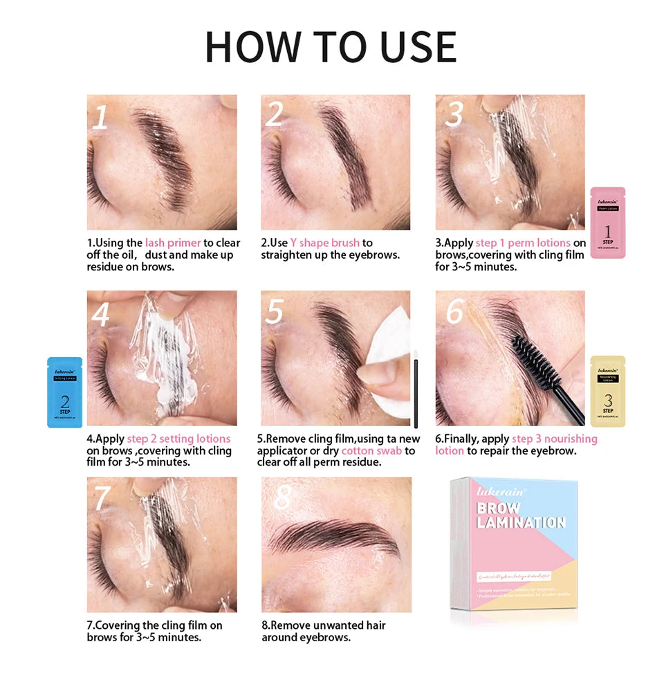 Professional DIY Eyebrow Lamination & Brow Perm Lift Kit - 14