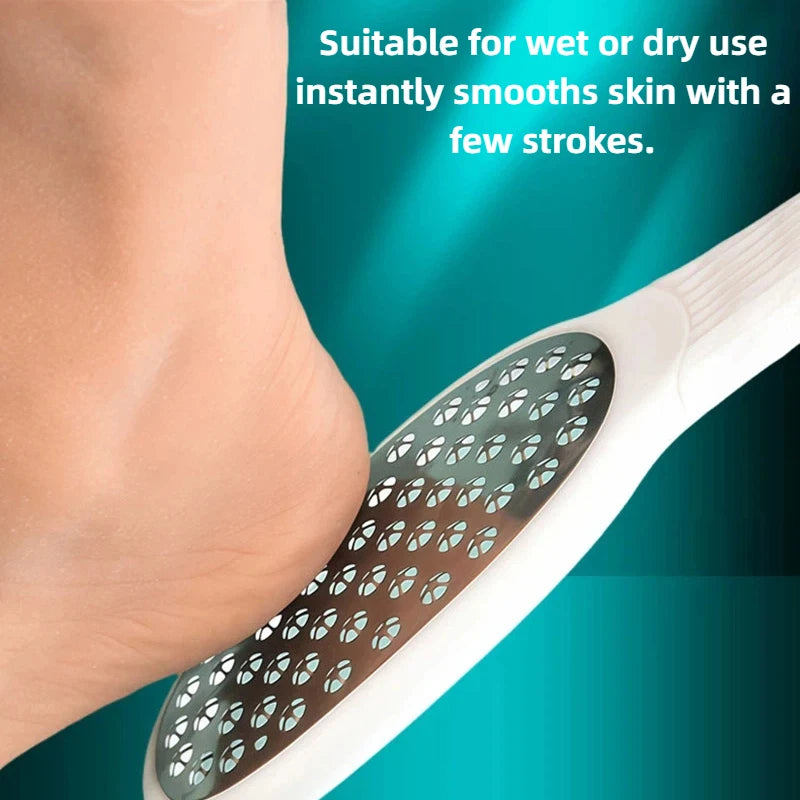 Professional Stainless Steel Foot File for Pedicure & Cracked Heel Removal - 5