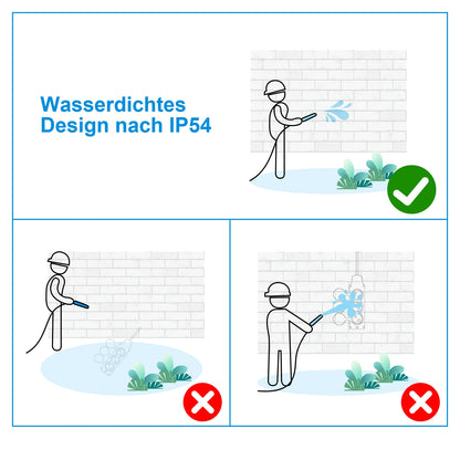 IP54 Waterproof German Standard Outdoor Power Socket - 16A 3500W Extension