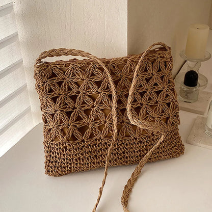 Luxury Woven Straw Crossbody