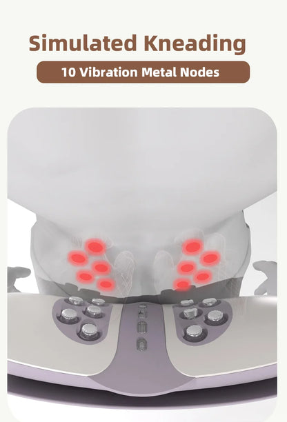 Electric Lumbar Traction & Massage Device for Lower Back Pain Relief