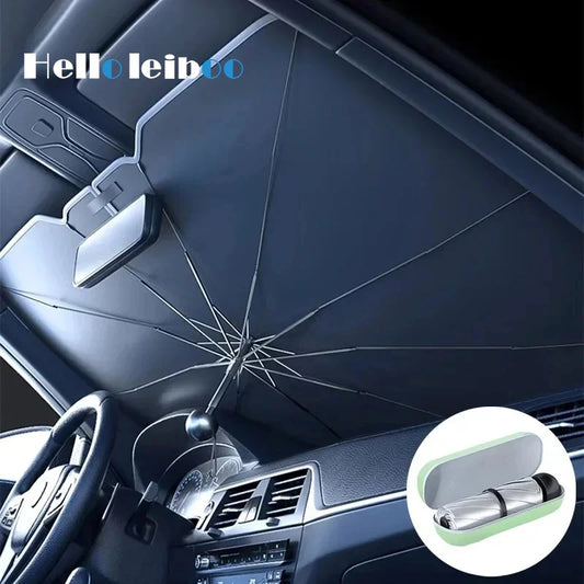 Universal Car Windshield Sunshade Umbrella - UPF 80+ UV Block