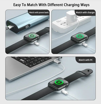 Portable Magnetic Wireless Charger for Apple Watch Series 1-10 & Ultra