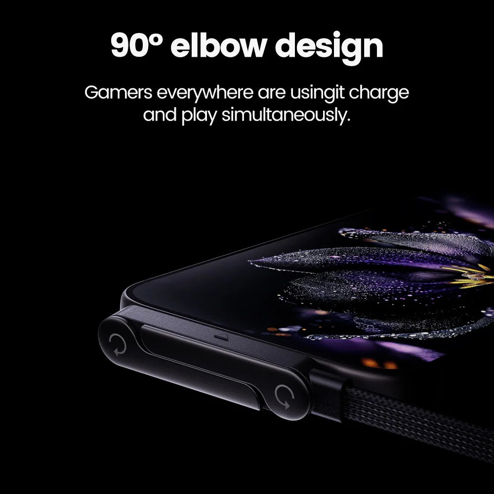 240W USB-C to USB-C Fast Charging Cable with Built-in Desktop Phone Holder - 4