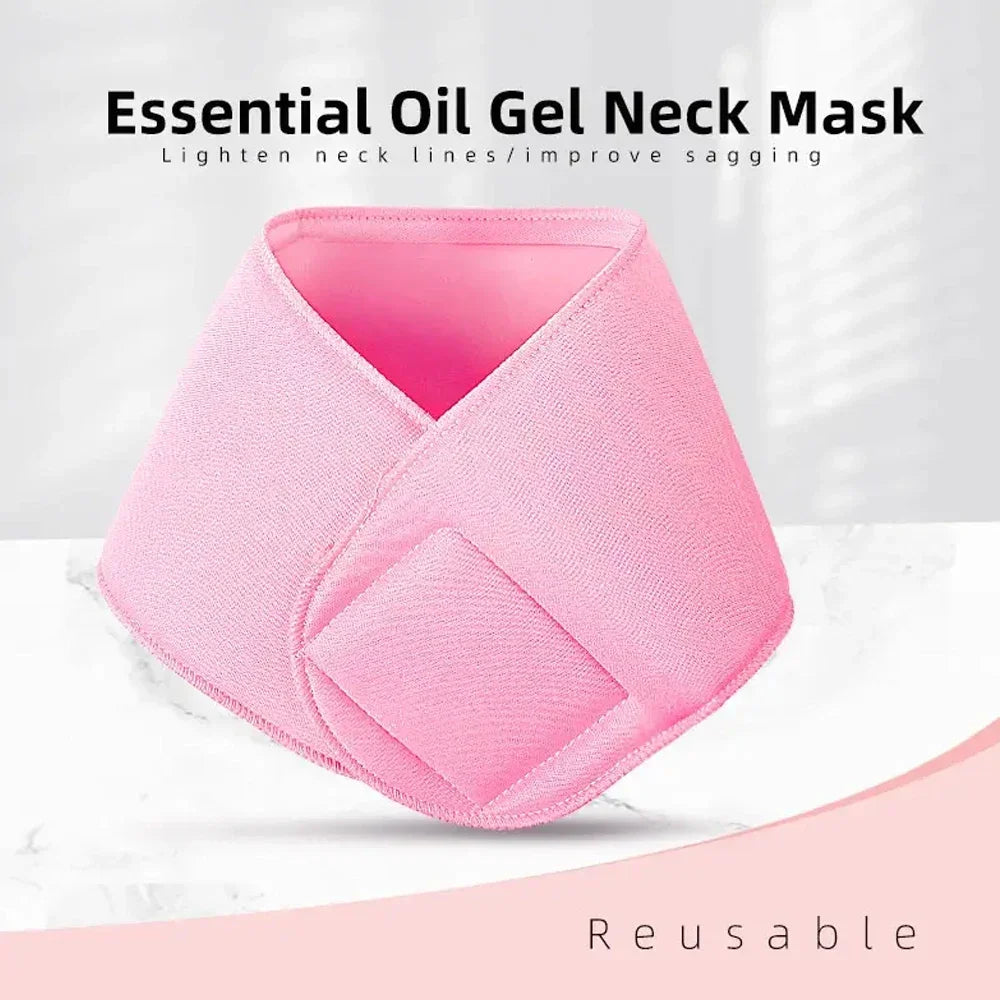 Silicone Moisturizing Neck Wrap – Anti-Wrinkle Reusable Gel Spa Neck Mask