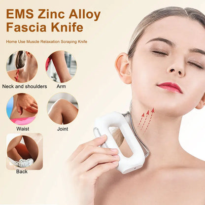 Electric Fascia Muscle Massage Blade Tool - Portable EMS Vibration Recovery Device