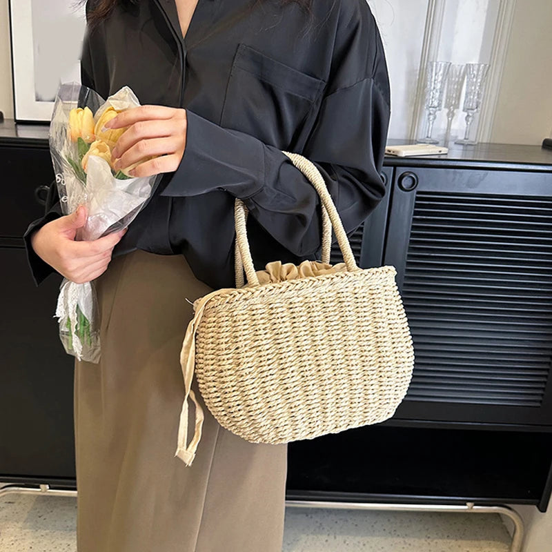 Luxury Handmade Straw Tote