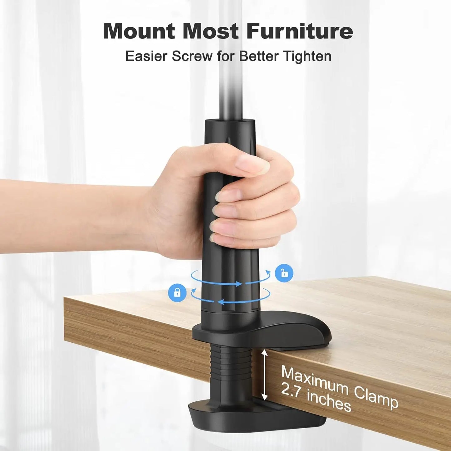 Flexible 360° Long Arm Lazy Phone Holder Mount for Bed & Desk