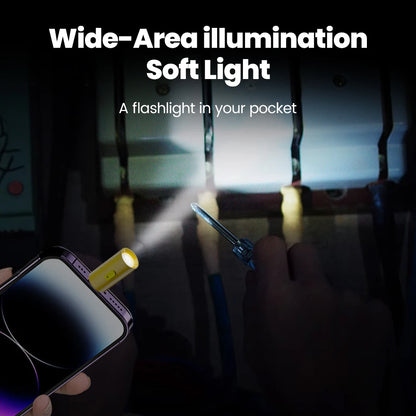 Mini Type-C Portable Keychain LED Flashlight – Compact & Powerful