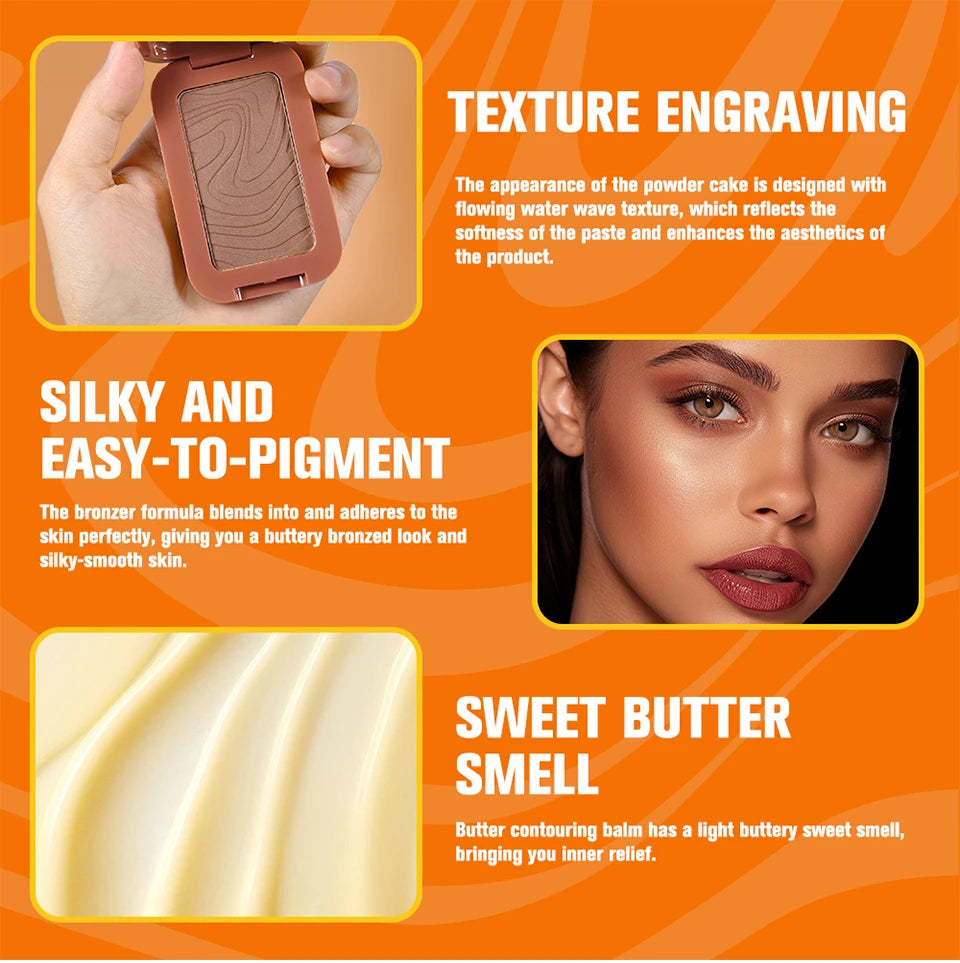 Waterproof Matte Butter Bronzer & Face Contour Powder