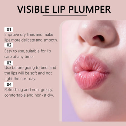 Hydrating Lip Plumper Serum for Smooth & Fuller Looking Lips
