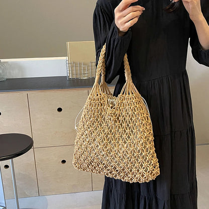 Luxury Boho Knitted Beach Tote