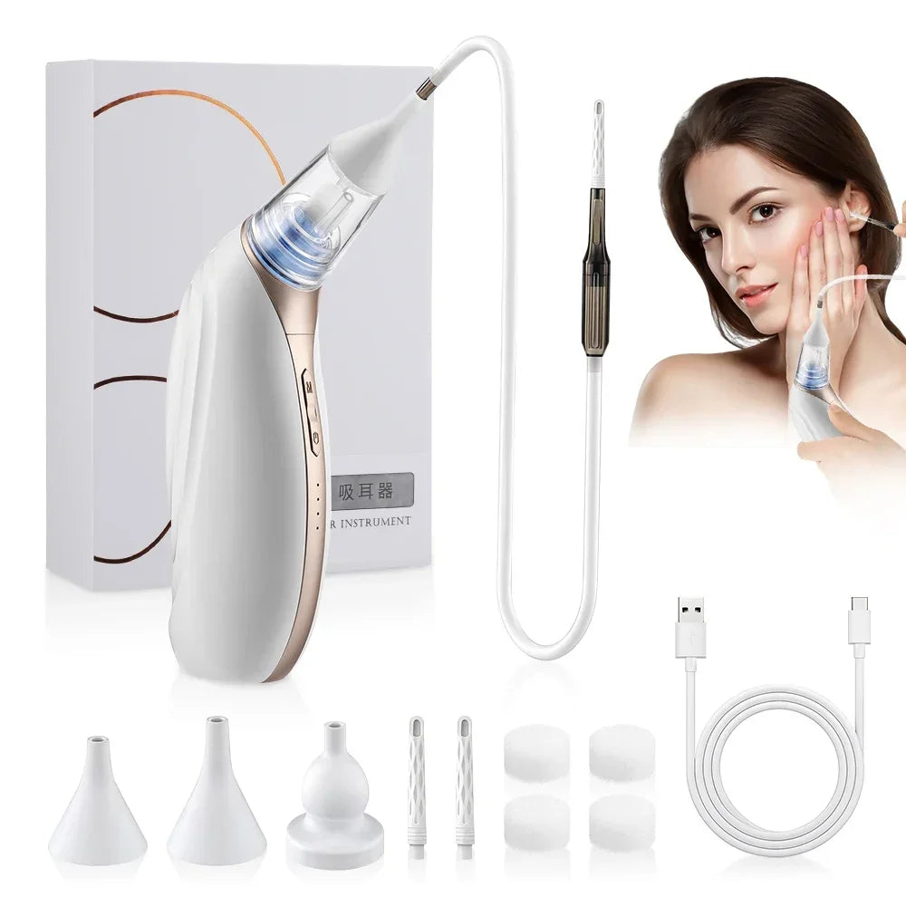 Intelligent Electric Earwax Removal Vacuum Cleaner with Adjustable Suction - 1