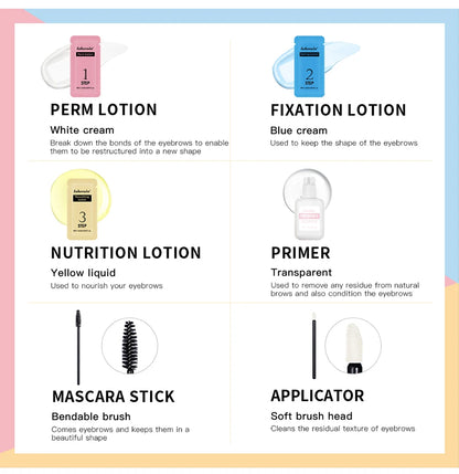 Professional DIY Eyebrow Lamination & Brow Perm Lift Kit