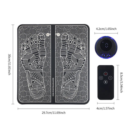 EMS Electric Foot Massager Pad - Pain Relief & Muscle Stimulator