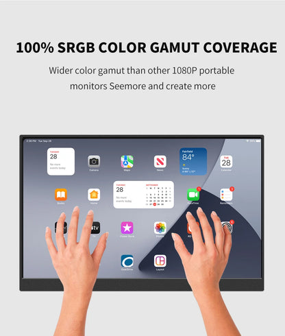 14" Portable Touch Screen Monitor - 1080P FHD IPS Gaming Display