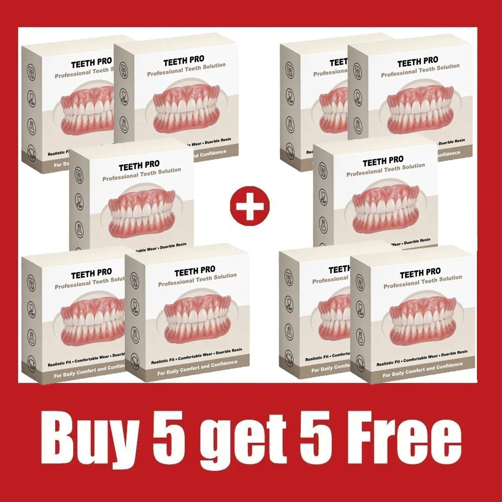 Instant Snap-On Smile Veneers - Realistic Comfort Fit Teeth for Natural Looking Smile