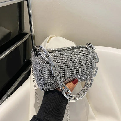 Luxury Glitter Rhinestone Bucket Bag