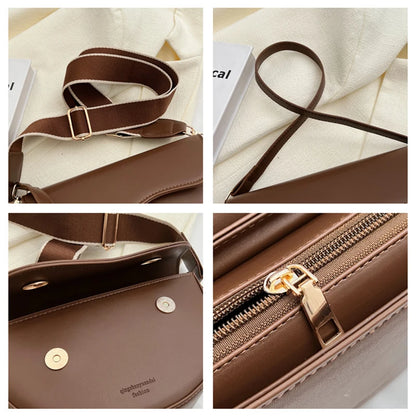 Luxury Vintage Saddle Shoulder Bag