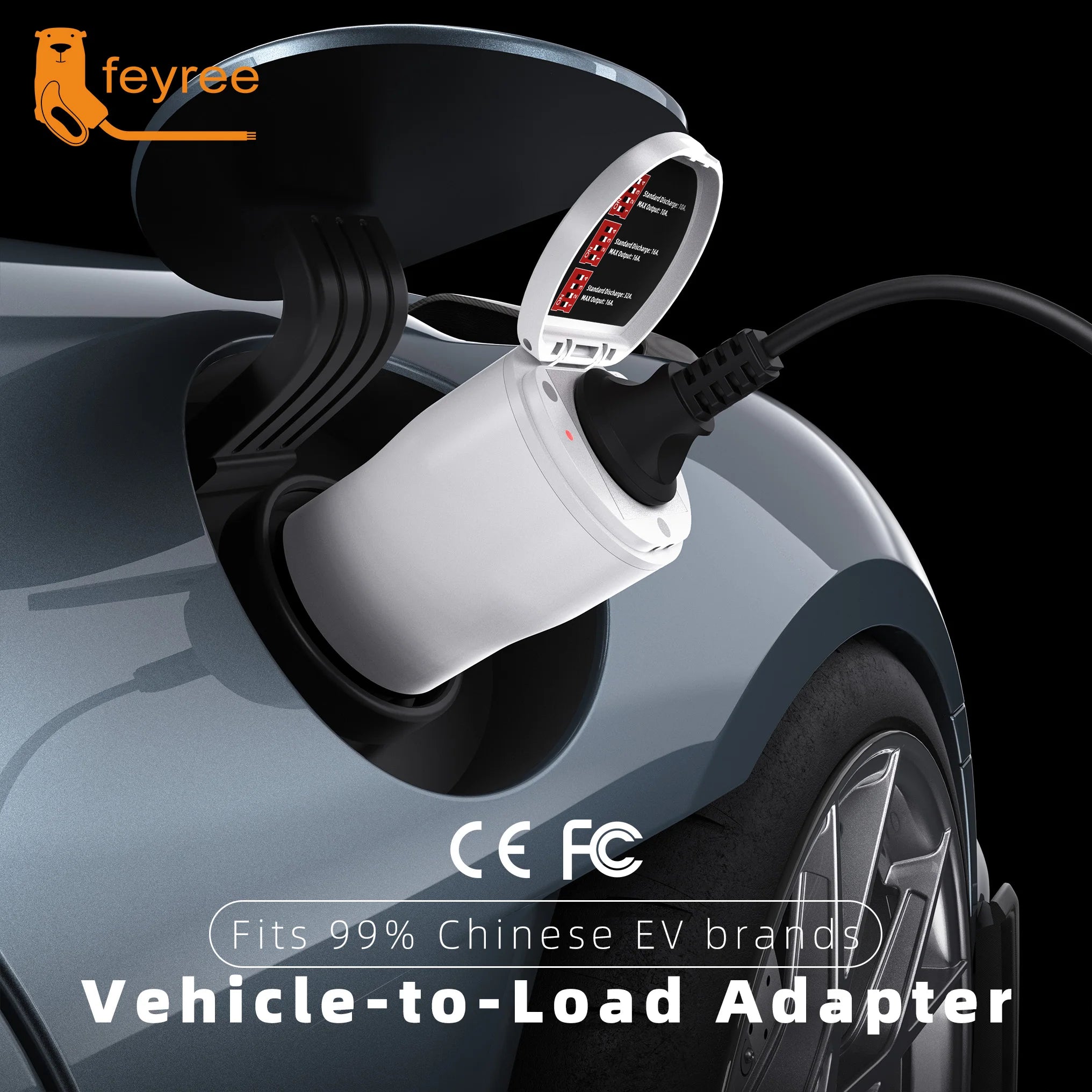 GB/T V2L Electric Vehicle Discharge Adapter for Chinese EV Camping - 21