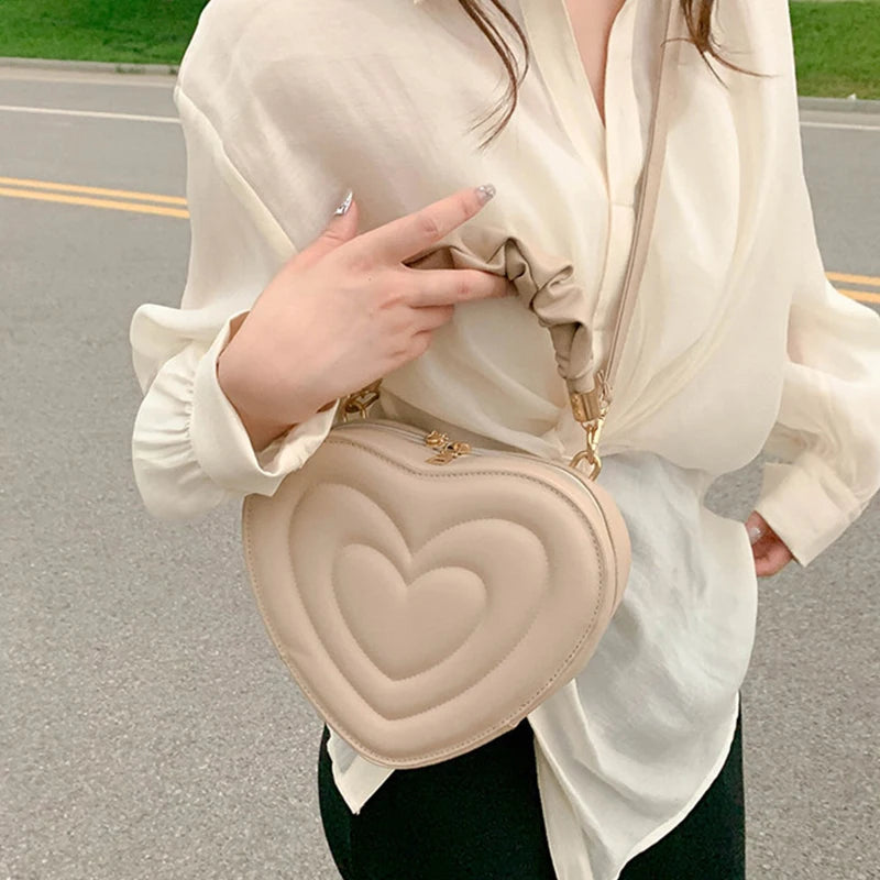 Luxury Quilted Heart Tote