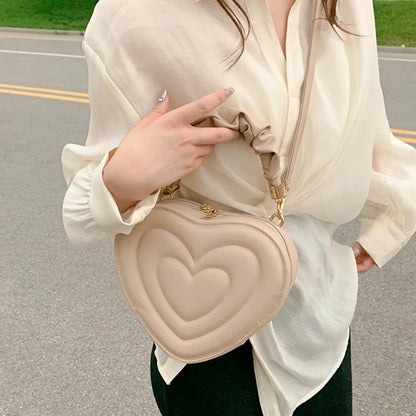 Luxury Quilted Heart Tote
