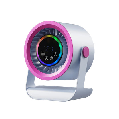 100-Speed Silent Desktop & Wall Mount Fan - 3600mAh Digital Display