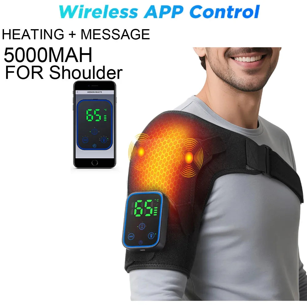 Heated Joint Massager Brace for Shoulder Knee Elbow - 48