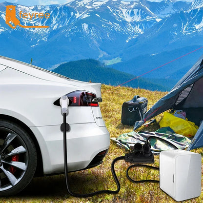 EV V2L Discharge Cable Adapter - 16A Portable Power Station Cable 5M