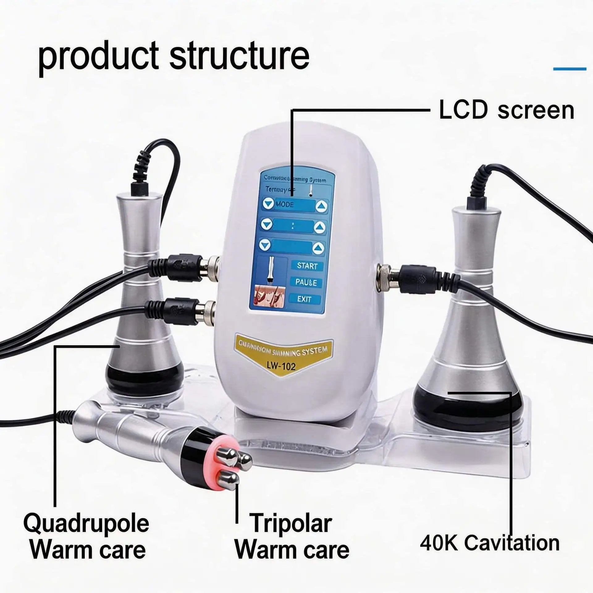 40K Ultrasonic Cavitation RF Body Shaping & Facial Skin Tightening Slimming Machine - 2