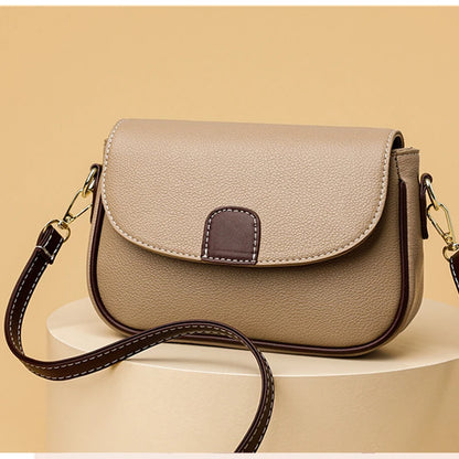 Luxury Contrast Flap Crossbody